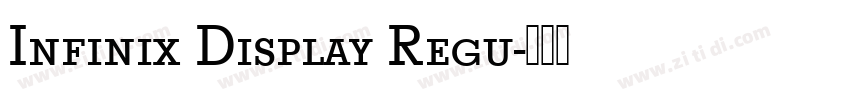 Infinix Display Regu字体转换